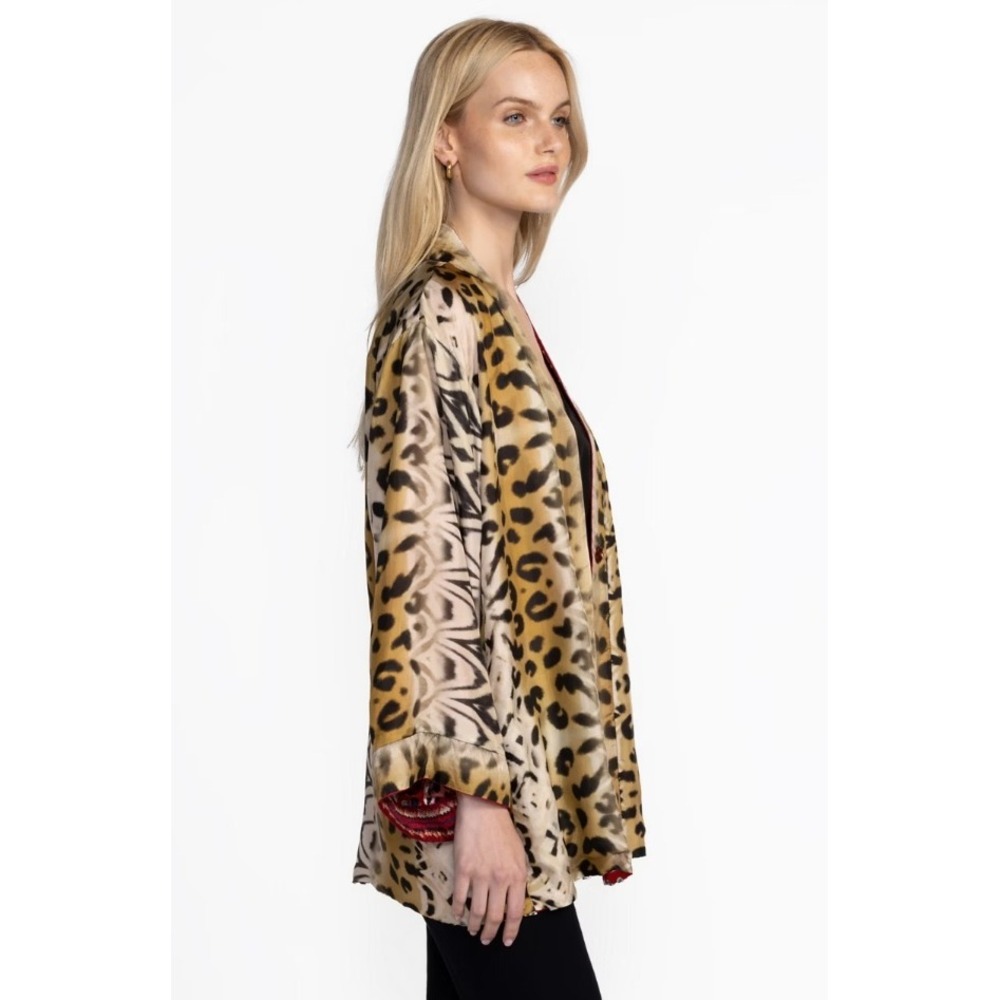 NEW Johnny Was MERHAWI‎ KIMONO Bobcat Reversible Small - Picture 7 of 14